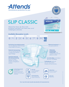 Attends Slip Classic | Factsheet NL-BE