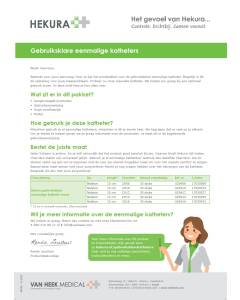 Hekura | brief vrouw gebruiksklare eenmalige katheter 